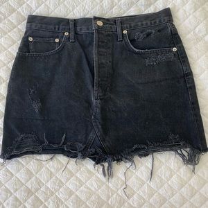 Agolde denim mini skirt